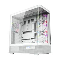 torre xyz quantum doble cristal curvo 4xvortex a-rgb atx420mm liquida usb-c negroblanco