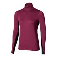 mizuno tech thermal charge half zip camiseta de running mujeres-lila