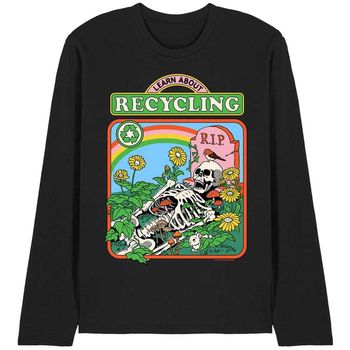 Steven Rhodes Camiseta manga larga Learn About Recycling para hombre