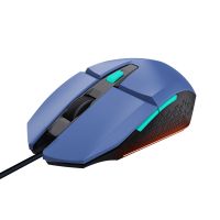 trust gxt 109 felox raton gaming iluminado usb 6400 dpi azul