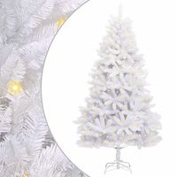 arbol de navidad artificial 300 led pvc y acero blanco vidaxl