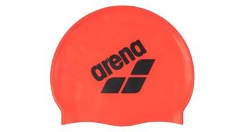 Gorro de bano arena big logo naranja
