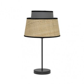 FABRILAMP Lapmara Sobremesa de1LUZ modelo Jia color Natural detalle en gris