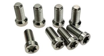 Tuercas y tornillos de plato alugear para monoplato 5 piezas negro