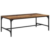 mesa de cafe - mesa de centro - mesa baja madera envejecida 100 x 50 x 35 cm
