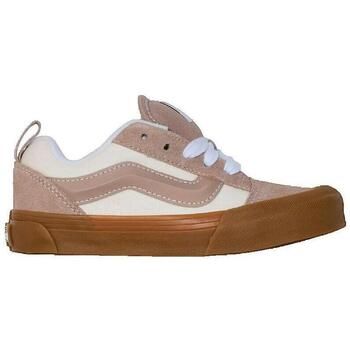 Vans Zapatillas Baskets Knu Skool Beige en cuir para niño