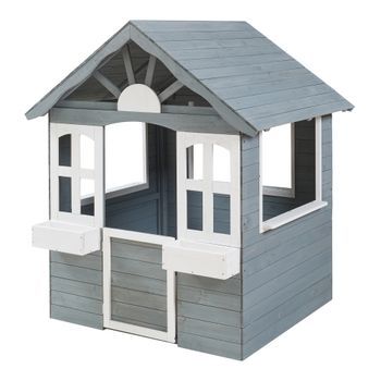 Casita Infantil Vesa Madera De Abeto 138x120x102 Cm [casa.pro]