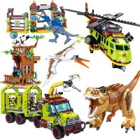 dinosaurios jurasicos mundo parque de animales bloques de construccion figuras de dinosaurios de ladrillo ciudad dino robot dinosaurios juguetes para ninos regalos