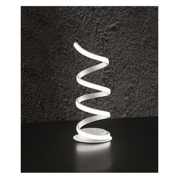 Lámpara Led De Mesa De Metal Blanco 23w 6393 B Perenz 3000k