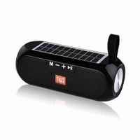 almalux altavoz bluetooth estereo tg-182 solar 10w radio fm usb sd aux resistente agua portatil exterior hifi potente sonido
