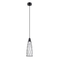 lampara de techo negro acero alt 139 cm