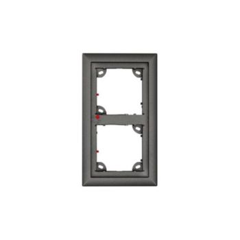 Marco de montaje Mobotix MX-OPT-FRAME-2-EXT-DG Gris 131x18x233mm exterior resistente