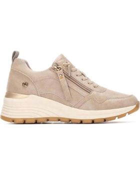 de REFRESH REFRESH SNEAKERS 172938 CON CUÑA Y CREMALLERA LATERAL BEIGE