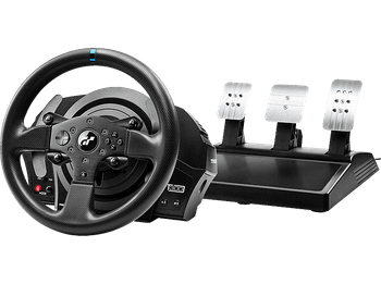 Volante - Thrustmaster T300 RS GT Edition PS5, PS4 y PC, Force Feedback de 1080°, Motor sin Escobillas, Sistema Correa Doble, 3 Pedales T3P