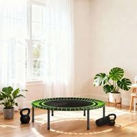 trampolin de fitness sportnow acero pp o114x31 cm verde y negro