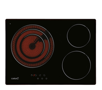 vitroceramica independiente radiantes cata tt 5003g 3 zonas coccion ancho 60 cm fondo 435 cm