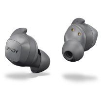 Lindy LE400W Auriculares InalÃ¡mbrico Dentro de oÃdo MÃºsica/uso diario USB Tipo C Bluetooth Gris