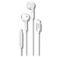 qcharx beat auriculares con cable lightning blancos sonido hi-fi microfono integrado control de llamadas y musica requiere conexion bluetooth 54