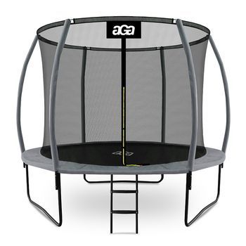 Sport Exclusive Trampolín 305 Cm Gris + Red De Protección + Escalera