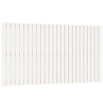 Cabecero De Cama Pared Madera Maciza Pino Blanco 159,5x3x90 Cm Vidaxl