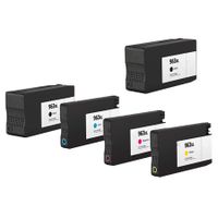 compatible multipack hp officejet pro 9015 printer ink cartridges 5 pack -3ja30ae