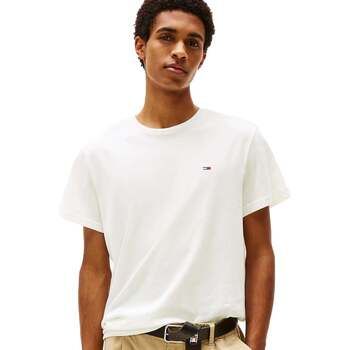 Tommy Jeans Camiseta Cotton Basic T-Shirt Ecru para hombre