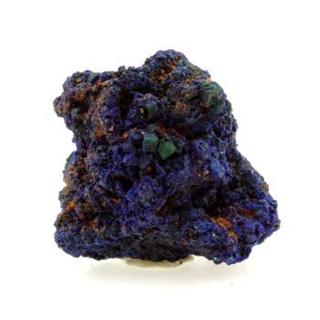 Chessylite - Pierre Natural De Francia, Chessy -les -mines - Cristal De Azurita Raro Y Multicolor | 76.9 Ct - Certificado De Autenticidad Incluido |