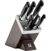 zwilling four star juego de bloque de cuchilloscubiertos de 7 piezas