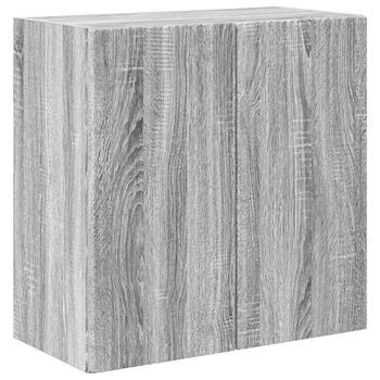 Mueble De Tv Montado En La Pared 59,5 X 31 X 60 Cm Gris Sonoma Vidaxl