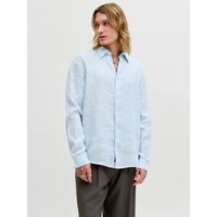 jack  jones camisa manga larga 12293563 lawrence linen-chambray blue para hombre