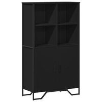aparador alto madera ingenieria negro 795x355x1375 cm