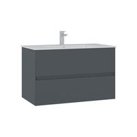 mueble para lavabo  - 91 x 51 x 55 cm - antracita mate