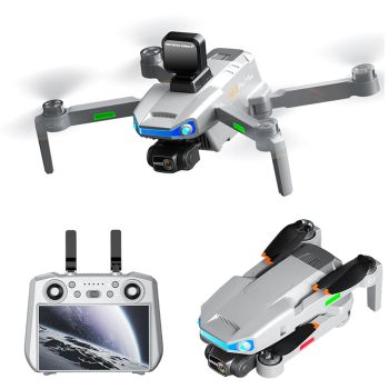 AE3 PRO MAX GPS 3KM FPV Digital con Cámara 4K HD Gimbal Mecánico EIS de 3 Ejes Evitación de Obstáculos Pantalla Táctil L