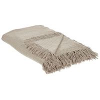 colcha decorativa para cama con borlas de algodon dormitorio 220 x 240 cm gris pardo yerbent