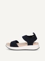 caprice sandal blue made of textiles without heel size 38