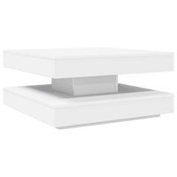 mesa de centro 70x70x345 cm madera - blanco