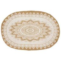 alfombras de area natural con estampado blanco 205 x 305 cm vidaxl