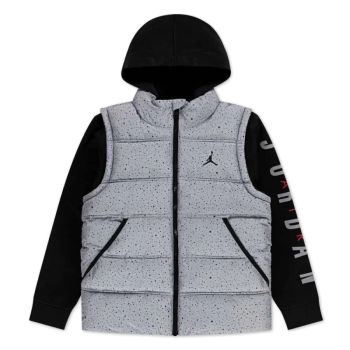 Chaqueta con Capucha Jordan Fer Puffer Junior Grey Cement
