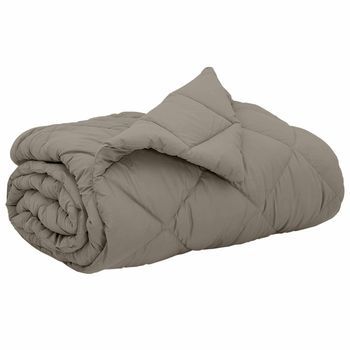 Edredón | Duvet De Todo El Año Gris Claro 240 X 260 Cm Microfibra