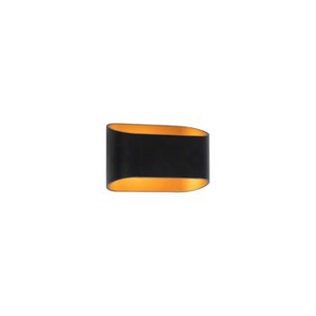 Aplique diseño negro/dorado