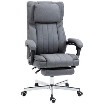 Silla de oficina 65x61x118 cm gris