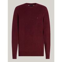 tommy hilfiger jersey mw0mw36535 lambswool-tvy deep rouge htr para hombre