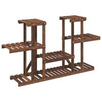 soporte para flores madera maciza de abeto 110x25x73 cm vidaxl