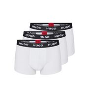 hugo para hombre 50469786 pack 3 boxers elasticos logo cintura blanco xxl homewear algodon