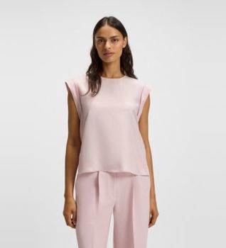 BOSS para mujer. 50543548 Blusa Irnette rosa (44), Casual, Clásico, Poliéster, Sin mangas / Tirantes