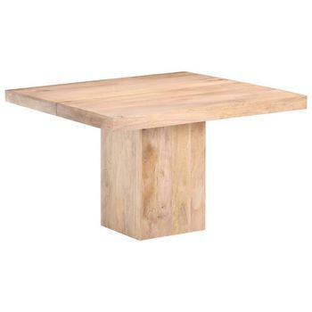 Mesa De Comedor De Madera Maciza De Mango 120x120x77 Cm Vidaxl
