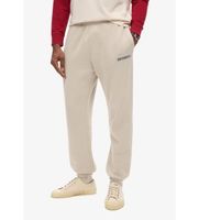 superdry para hombre m7011144a pantalon jogger con micrologotipo estampado beige xxl casual deportivo algodon multideporte
