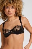 hunkemoller sujetador olivia con aros sin relleno negro