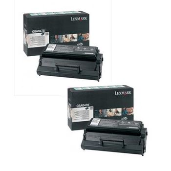 Original Multipack Lexmark Optra E320 Printer Toner Cartridges (2 Pack) -08A0478