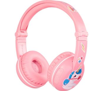 BuddyPhones Play Wireless Bluetooth Kids Headphones - Pink, Pink